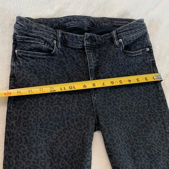 All Saints Black & Gray Grace you Skinny Jeans Size 30 - Picture 5 of 16